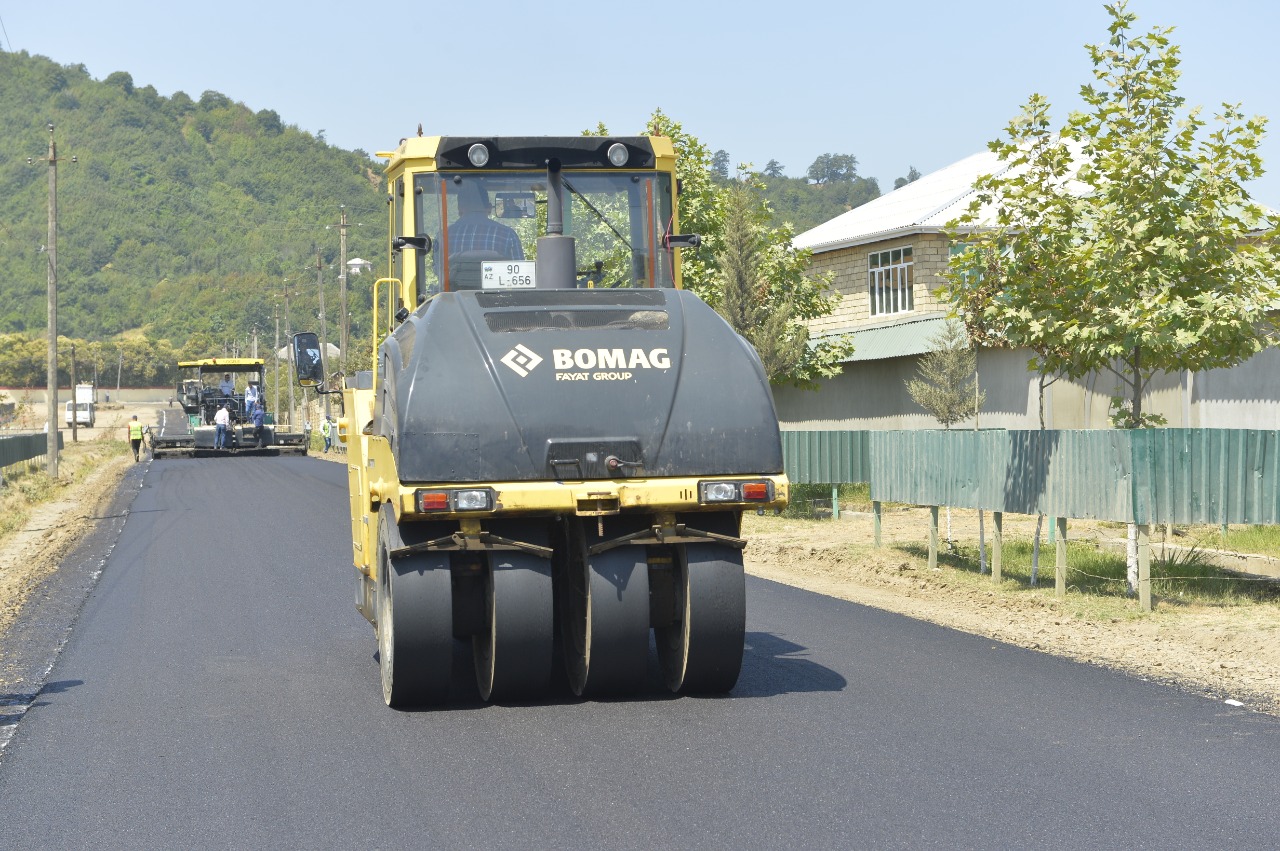 Lənkəranda yol infrastrukturunun yenidən qurulması işləri davam etdirilir - FOTO  