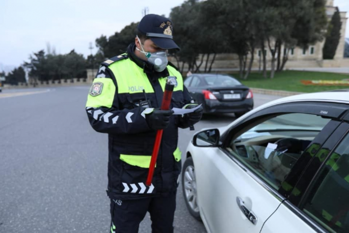 Yol polisi karantini pozan sürücülərin sayını AÇIQLADI