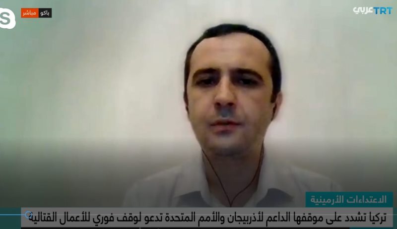 Elməddin Behbud TRT əl-Arabiyyə telekanalına müsahibə verdi