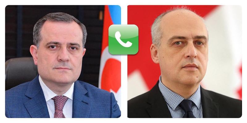 Azərbaycan və Gürcüstanın XİN başçılarının telefon danışığı olub