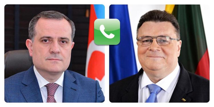 Ceyhun Bayramovla litvalı həmkarı arasında telefon danışığı 
