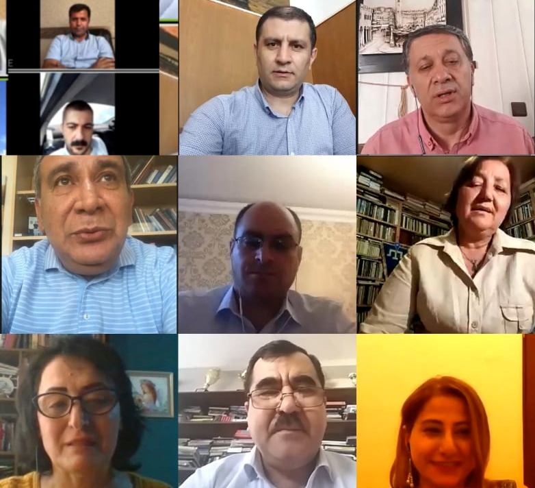 PJB dünya jurnalistlərinin iştirakı ilə beynəlxalq video konfrans keçirdi - FOTOLAR