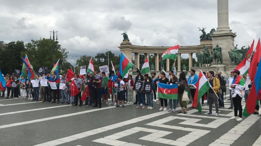 Budapeştdə Ermənistana qarşı etiraz aksiyası başa çatdı