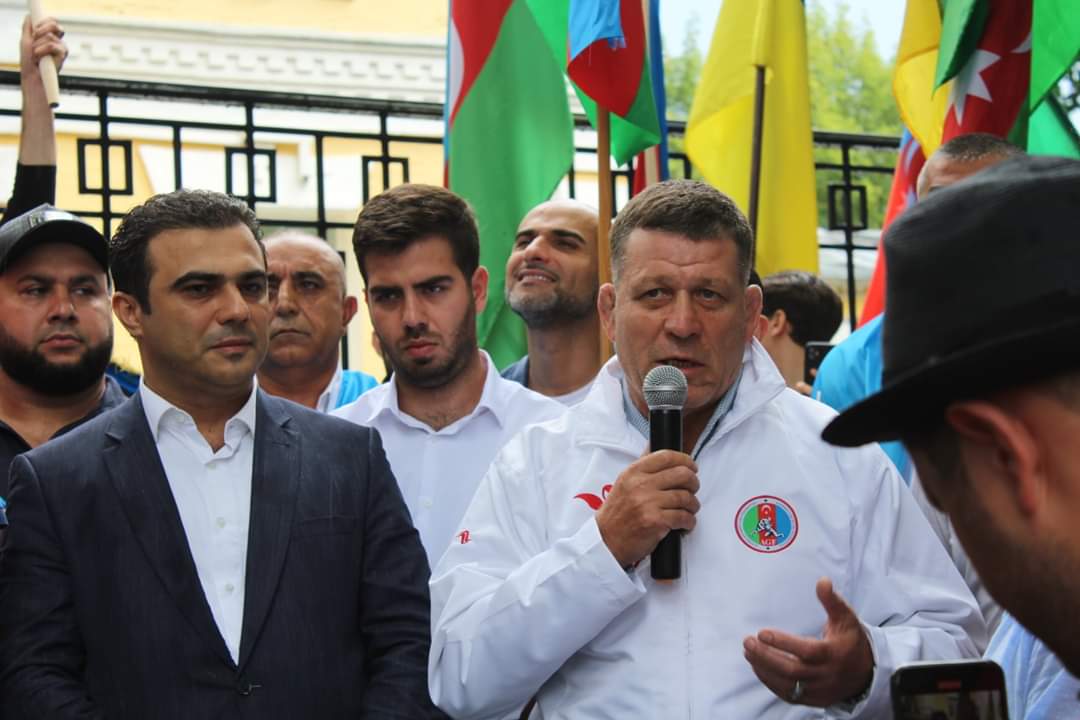 Kiyevdə soydaşlarımız BMT-dən cavab tələb ediblər - FOTOLAR