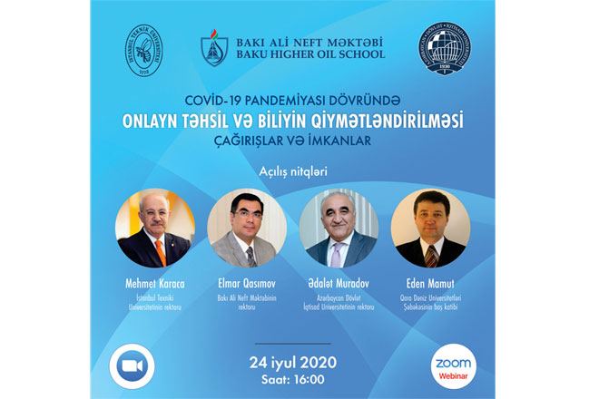 Bakı Ali Neft Məktəbində onlayn təhsillə bağlı vebinar keçirəcək