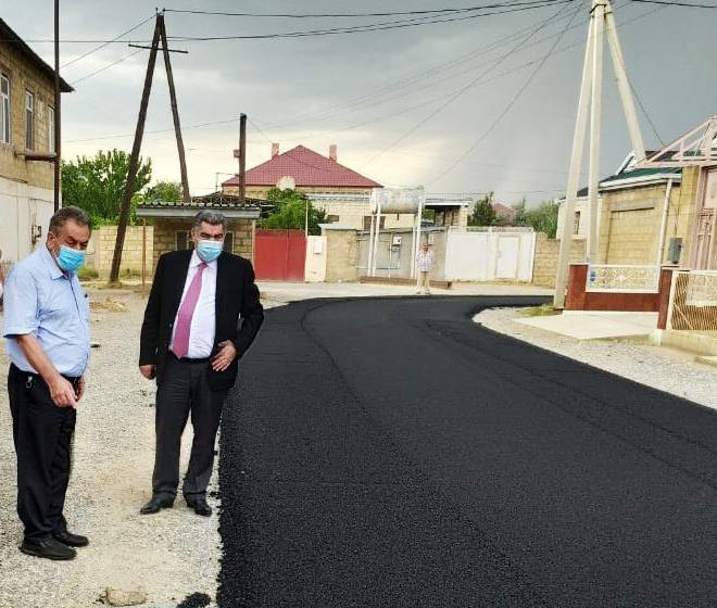 Hacıqabul rayonunda abadlıq və quruculuq işləri davam edir