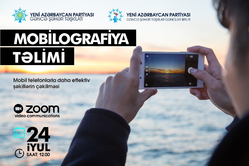 YAP Gəncə şəhər təşkilatı “Mobilografiya” adlı onlayn təlimə start verib