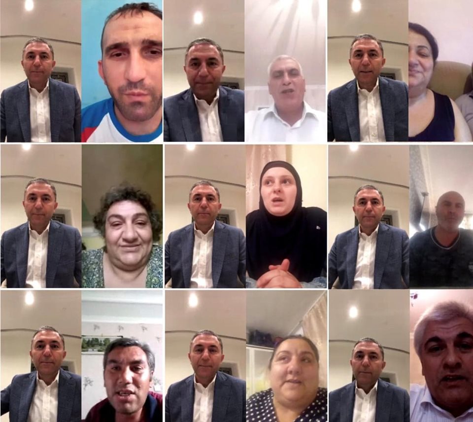 Tahir Mirkişili seçicilərini videoformatda qəbul etdi