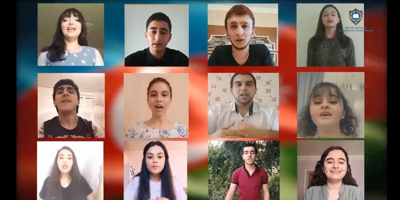 Gömrük Akademiyasının məzunları onlayn kompozisiya təqdim etdi
