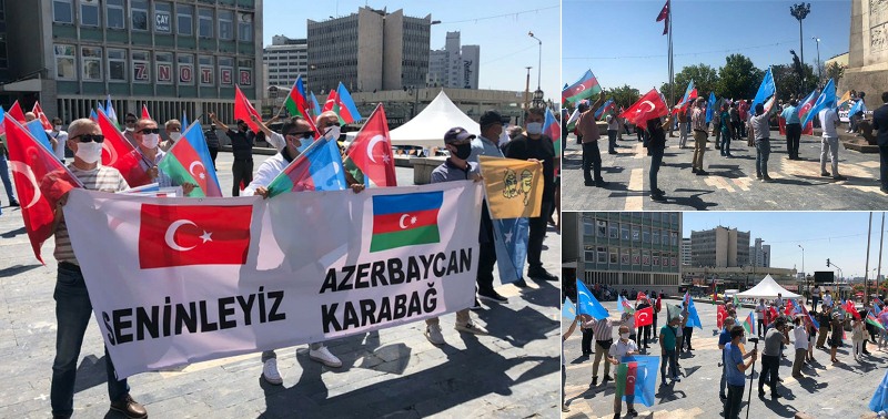 Ankara Azərbaycana növbəti dəstək aksiyası - FOTO