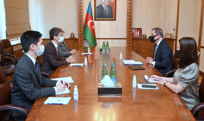 Ceyhun Bayramov Yaponiyanın yeni səfirini qəbul etdi