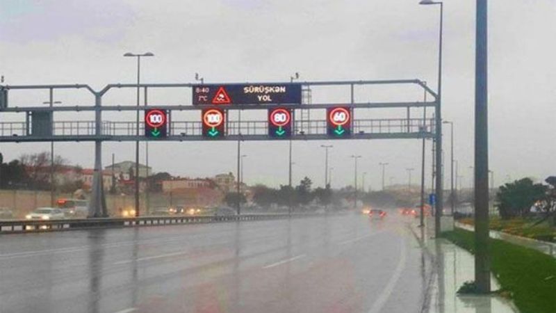 Magistral yollarda sürət həddi endirildi