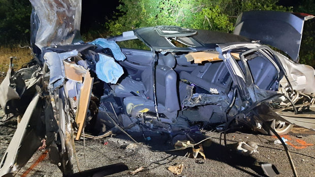 Bakı-Şamaxı yolunda ağır qəza - Qadın öldü, uşaqlar yaralandı