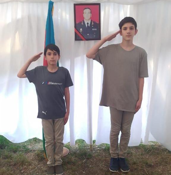 Şəhid övladları “Əsgərə salam” layihəsində - FOTO