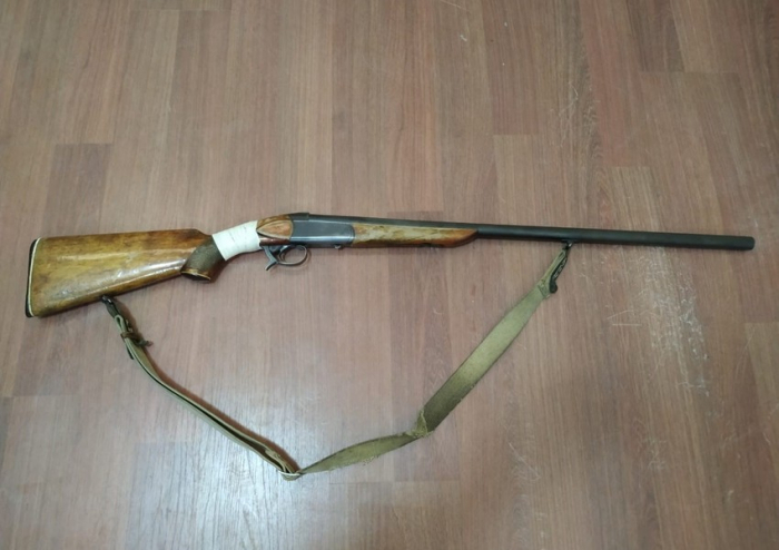 Şəki sakinindən tüfəng götürüldü