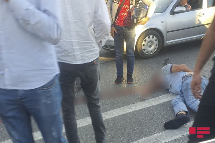 Bakıda piyadanı avtomobil vurub – FOTO