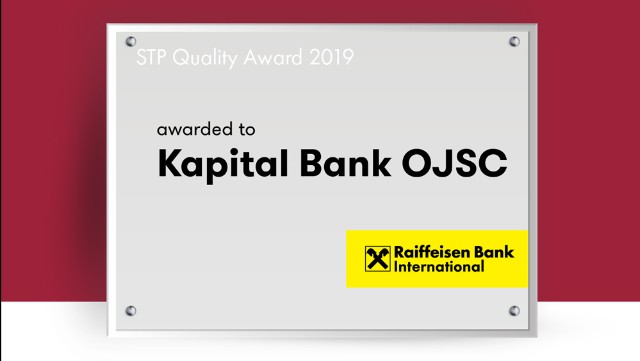 Kapital Bank Raiffeisen Bank International tərəfindən mükafatlandırılıb