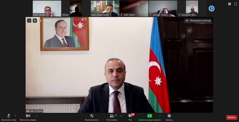 Azay Quliyev seçicilərlə videogörüş keçirib - FOTO