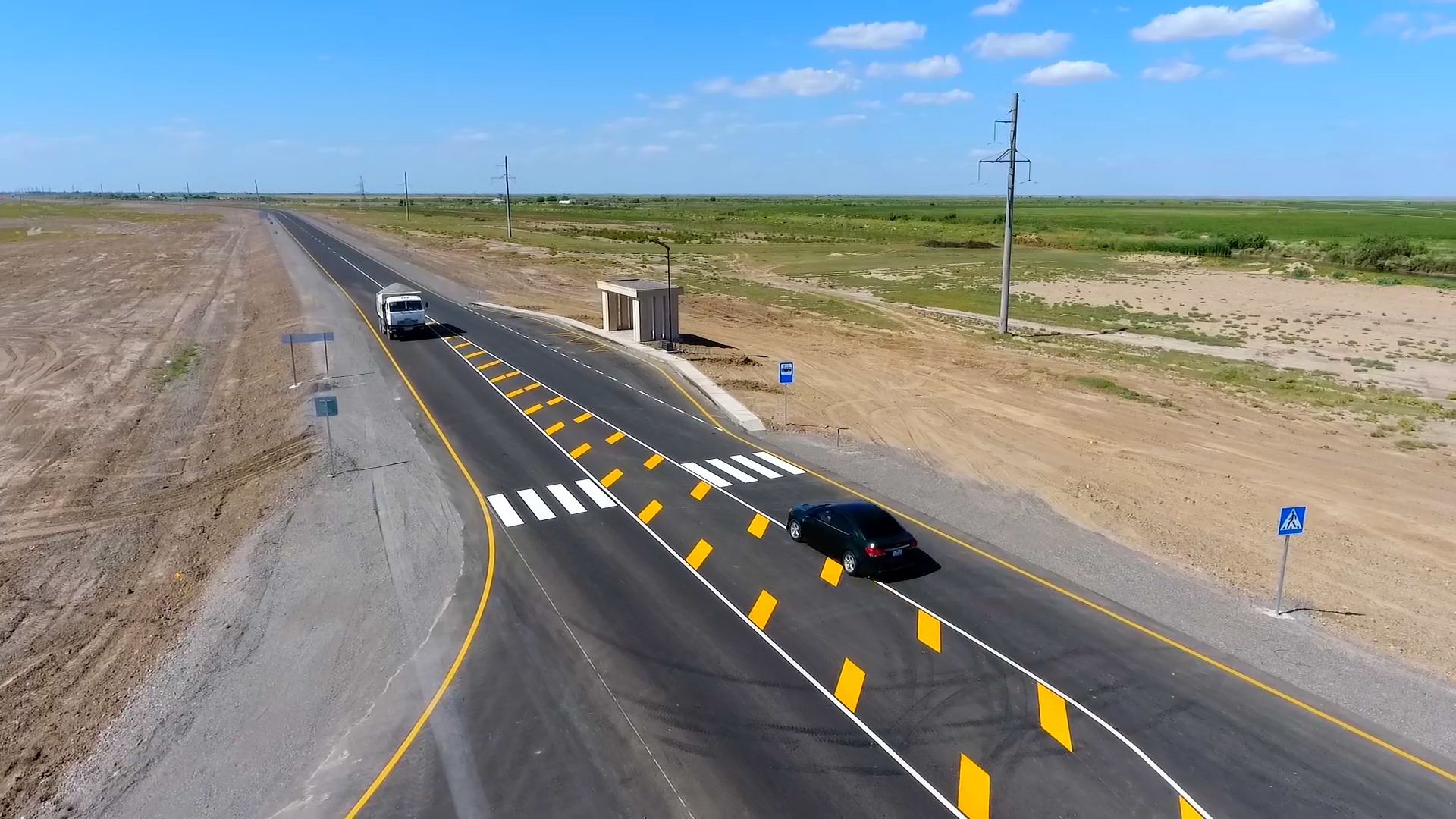 Bəhrəmtəpə-Biləsuvar yolu yenidən quruldu