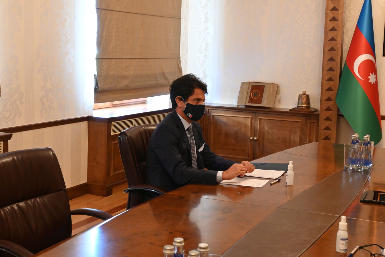 Ceyhun Bayramov İtaliyanın Azərbaycandakı səfirini qəbul edib - FOTO