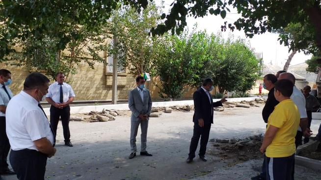 Goranboyda daha bir küçə yenidən qurulur - FOTO