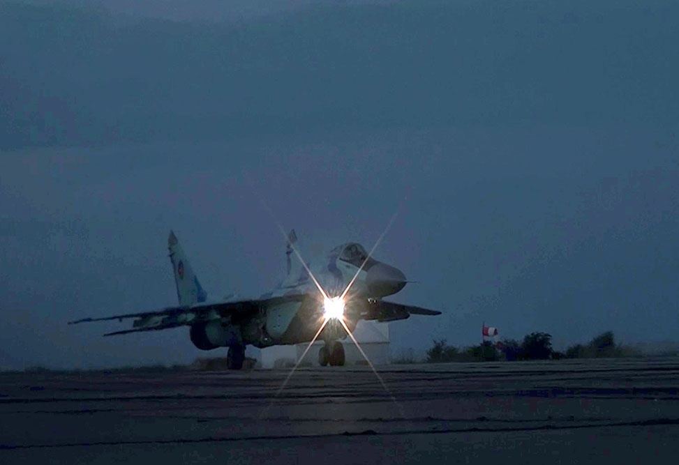 Hərbi Hava Qüvvələri gecə təlimləri keçirib - FOTO