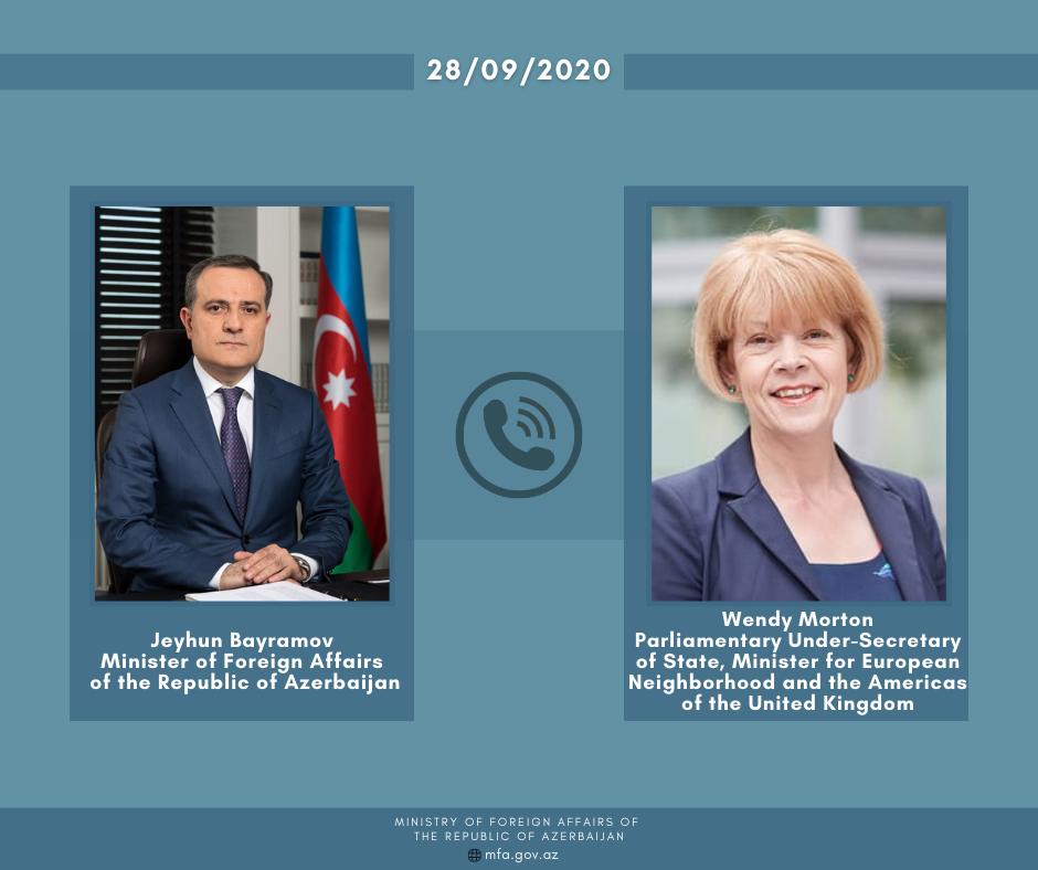 Ceyhun Bayramov Böyük Britaniyanın dövlət naziri ilə DANIŞDI
