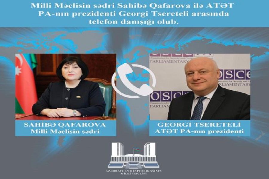 Sahibə Qafarova ilə ATƏT PA-nın prezidenti arasında telefon danışığı olub