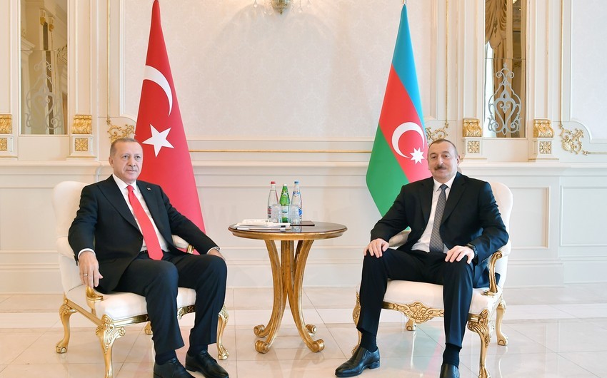 İlham Əliyev Ərdoğana təşəkkür etdi