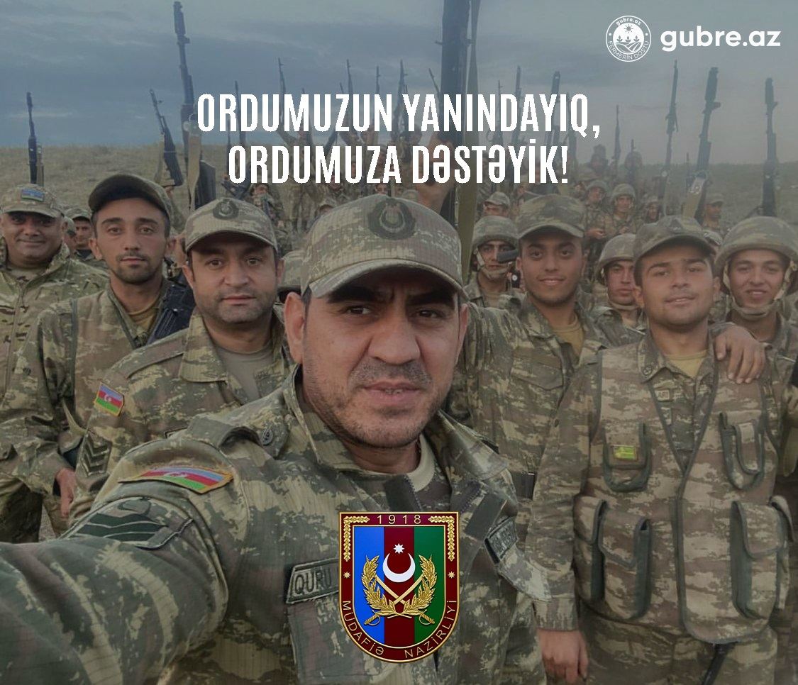 Gubre.az-dan silahlı qüvvələrə dəstək