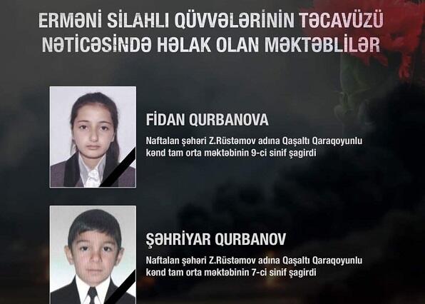 Ermənistanın atəşi nəticəsində 5 uşaq həlak olub, 7-si yaralanıb
