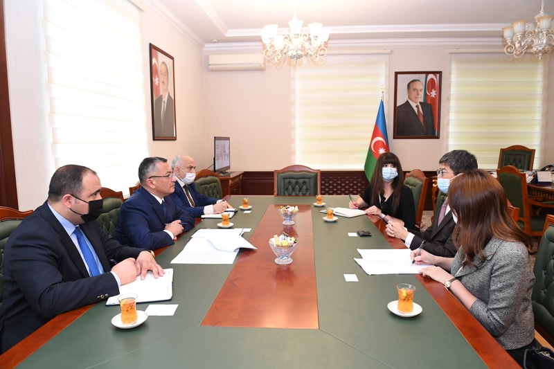 Rövşən Rzayev Yaponiyanın ölkəmizdəki səfirilə görüşüb
