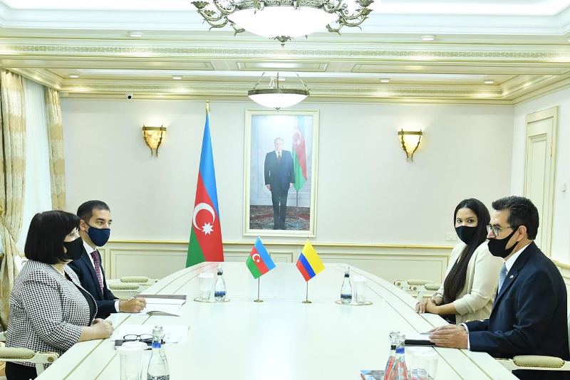 Sahibə Qafarova Kolumbiyanın Azərbaycandakı səfiri ilə görüşdü