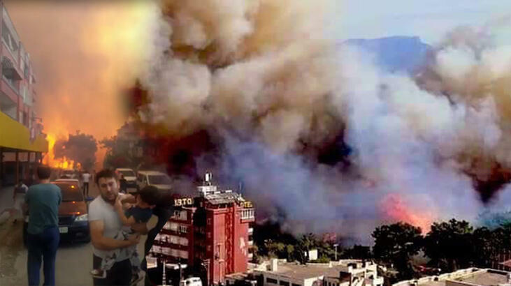Türkiyədə dəhşətli yanğın yaşayış yerlərinə çatdı