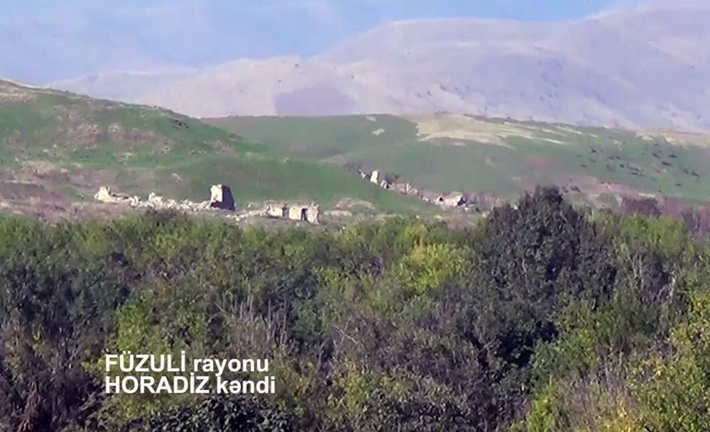 İşğaldan azad olunan Horadiz kəndinin görüntüləri yayıldı - VİDEO