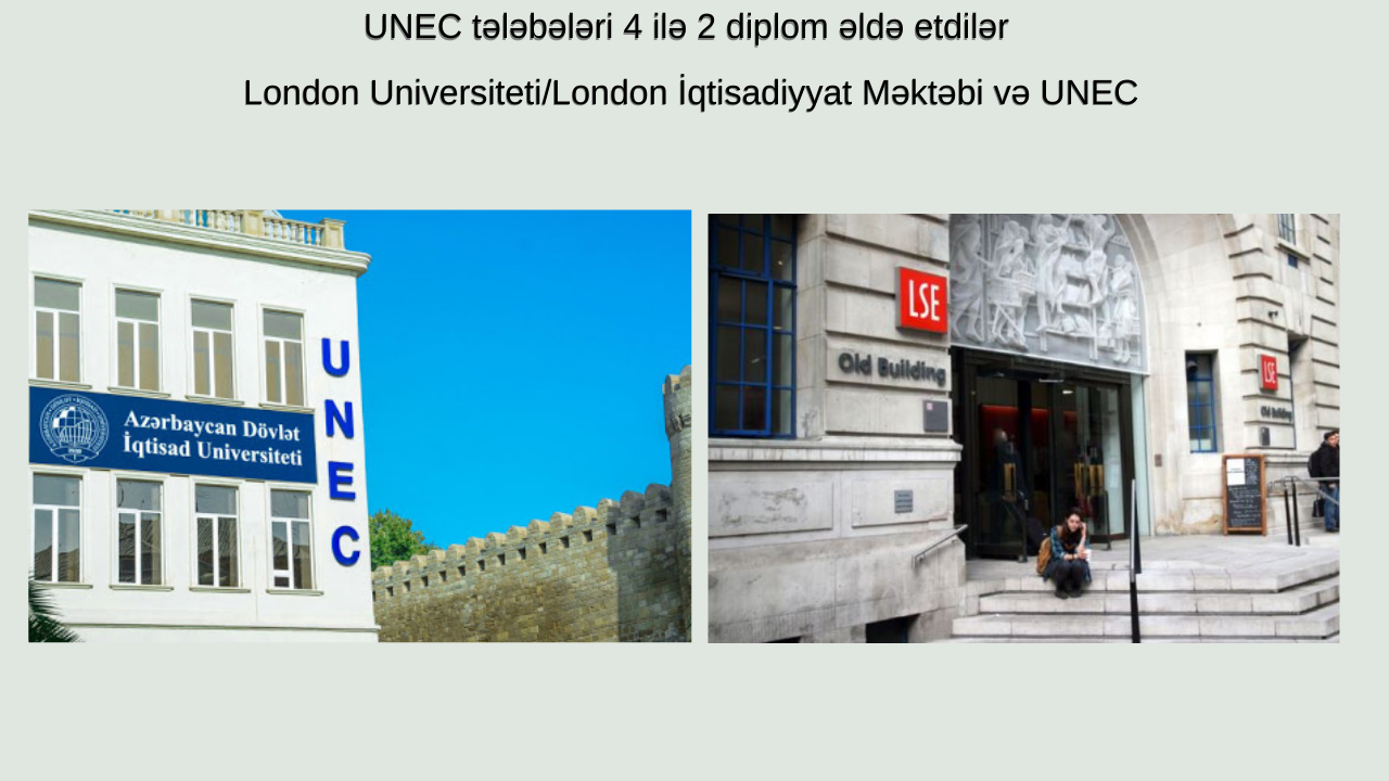 UNEC-in 3 tələbəsi London Universitetini uğurla bitirdi