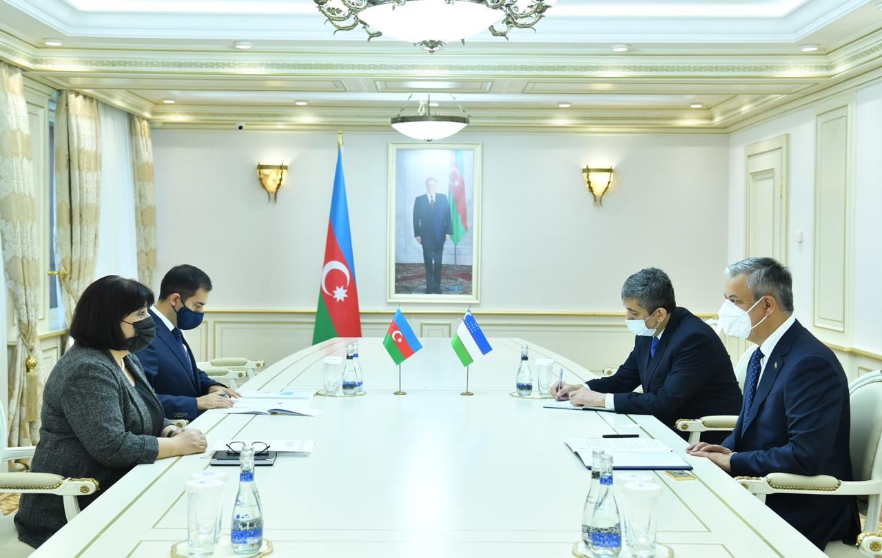 Sahibə Qafarova Özbəkistanın Azərbaycandakı səfirini qəbul edib