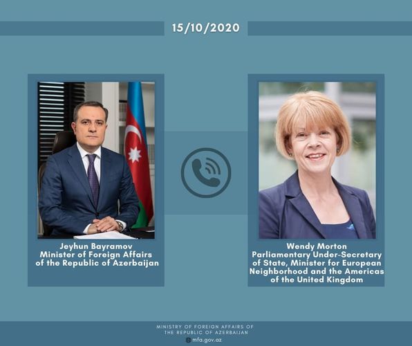 Ceyhun Bayramov və Britaniyanın Dövlət Nazirilə danışıb