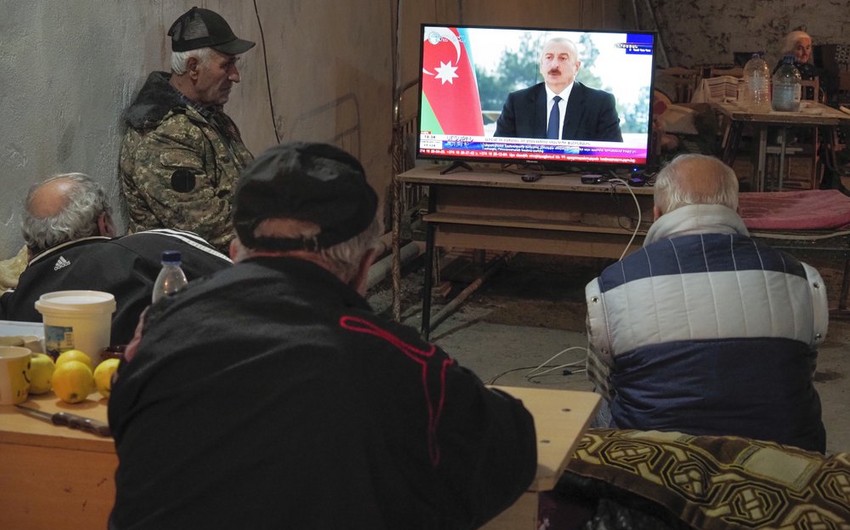 Xankəndində ermənilər Prezident İlham Əliyevin  çıxışını belə izləyir