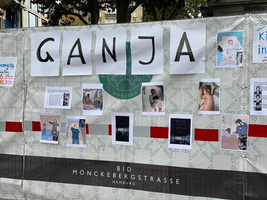 Gəncə terrorunun qurbanları Hamburq və Frankfurtda yad edilib - FOTO