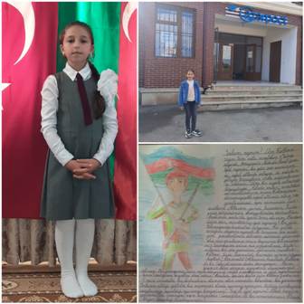 Məktəbli əsgərlərə məktub yazdı
