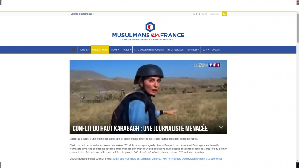 Fransa portalları jurnalisti hədələyən erməni lobbisini ifşa etdi