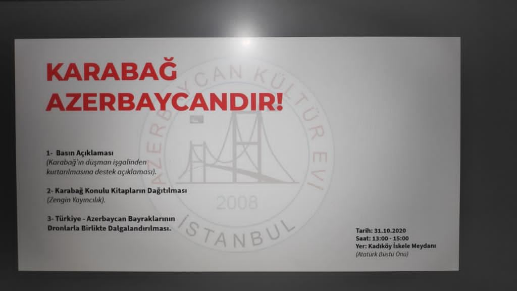 İstanbulda “Qarabağ Azərbaycandır” deyildi - FOTO