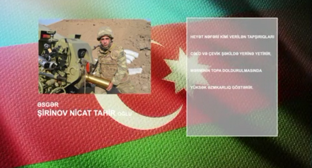 Müdafiə Nazirliyi daha bir topçumuzu tanıtdı - VİDEO