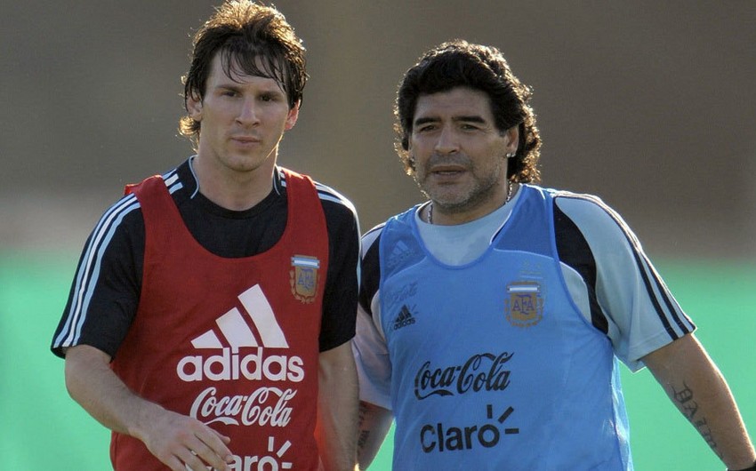 Messi Maradonaya dəstək oldu