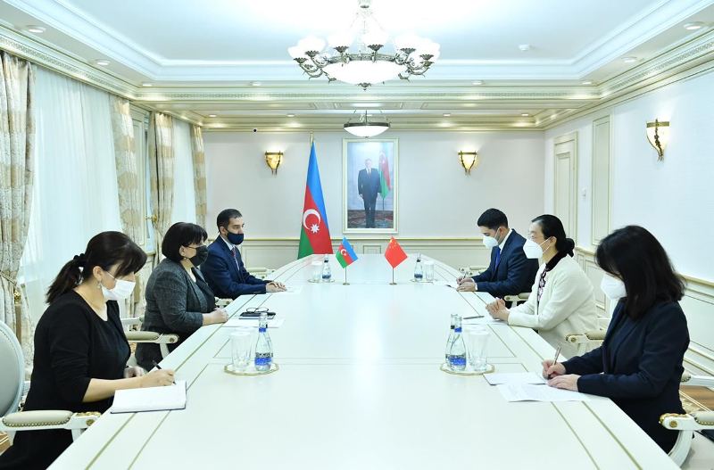 Sahibə Qafarova Latviyanın səfiri ilə görüşüb