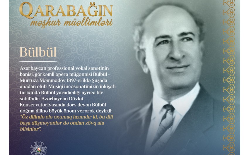 “Qarabağın məşhur müəllimləri” - Bülbül 