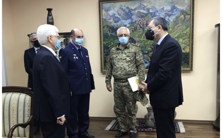 Xələf Xələfov və Ramiz Tahirov Rusiya səfirliyində olublar