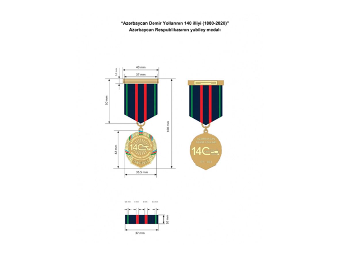 Azərbaycan Dəmir Yollarının yubiley medalı təsis edildi