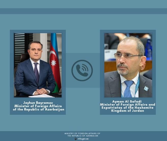 Ceyhun Bayramov iordaniyalı nazirlə telefonla danışıb